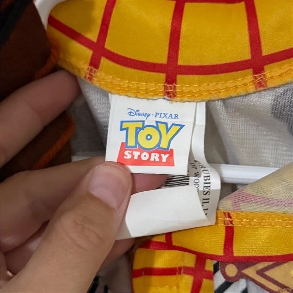 Disney Pixar Toy Story Woody Pet Costume Medium Yellow Checkered Hat 200187